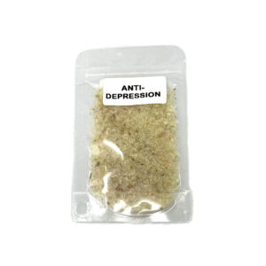Shreyshti Ritual Bath Salt Anti-Depression, 50g stand able pouch, a combination of salts, fragrances and herbs for space clearing and cleansing, anoint candles and cleansing tools or crystals